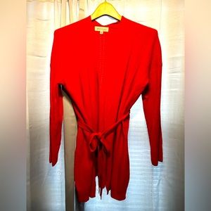 Philosophy Red Cardigan